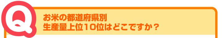 収穫 量 の ランキング コメ