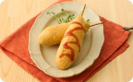 米粉のアメリカンチーズドッグ