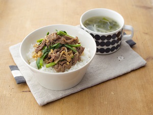 えのきのモーニングプルコギ丼