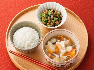 朝食 早煮けんちん みそ仕立ての献立 米穀安定供給確保支援機構 米ネット