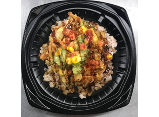 夏越ごはん　夏野菜のかき揚げ丼